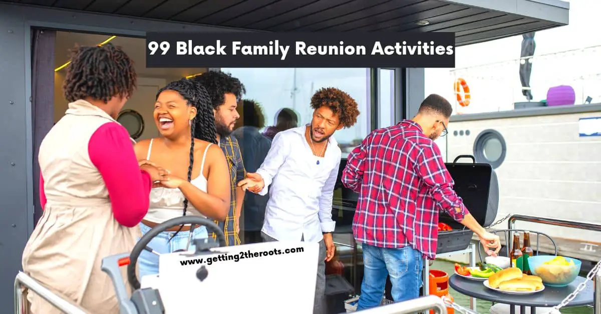 An image of a family enjoying a picnic was used in my article on black family reunion activities.
