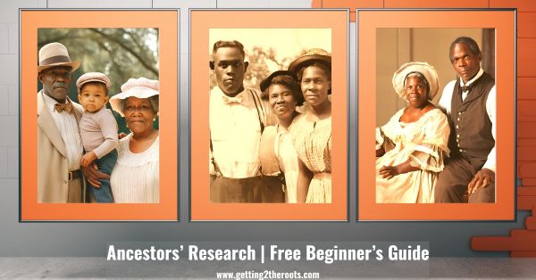 This is an image of African American grandparents in my article titled 'Ancestors' Research Free Beginner's Guide.