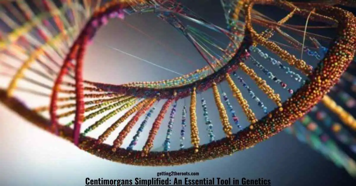 An image depicting the intricate structure of genetic code, representing Centimorgans Simplified.
