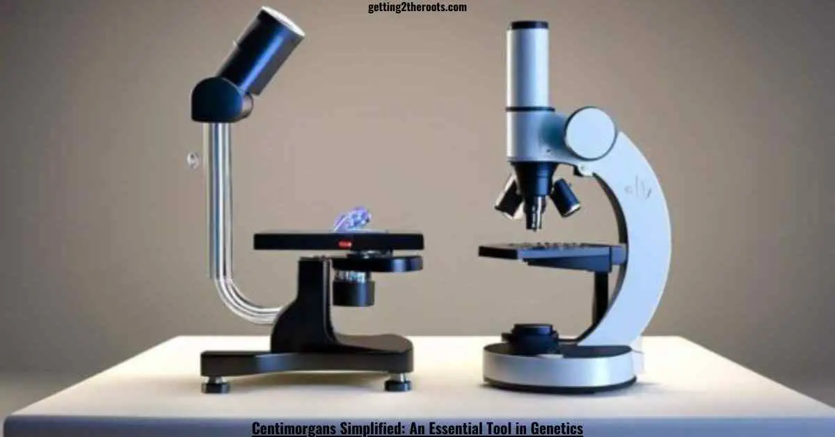 Image of 2 microscopes representing Centimorgans Simplified.