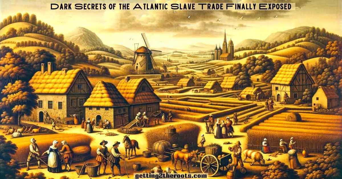 Image of the 1700s representing the Atlantic Slave Trade.