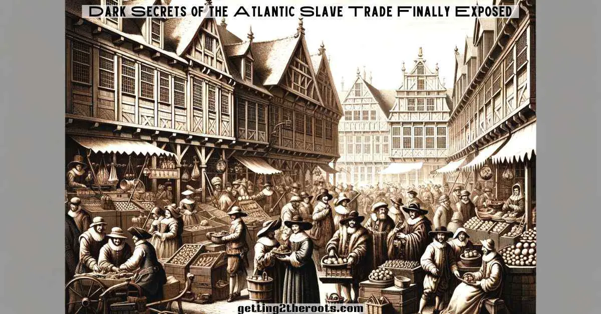 Image of the 1700s representing the Atlantic Slave Trade.