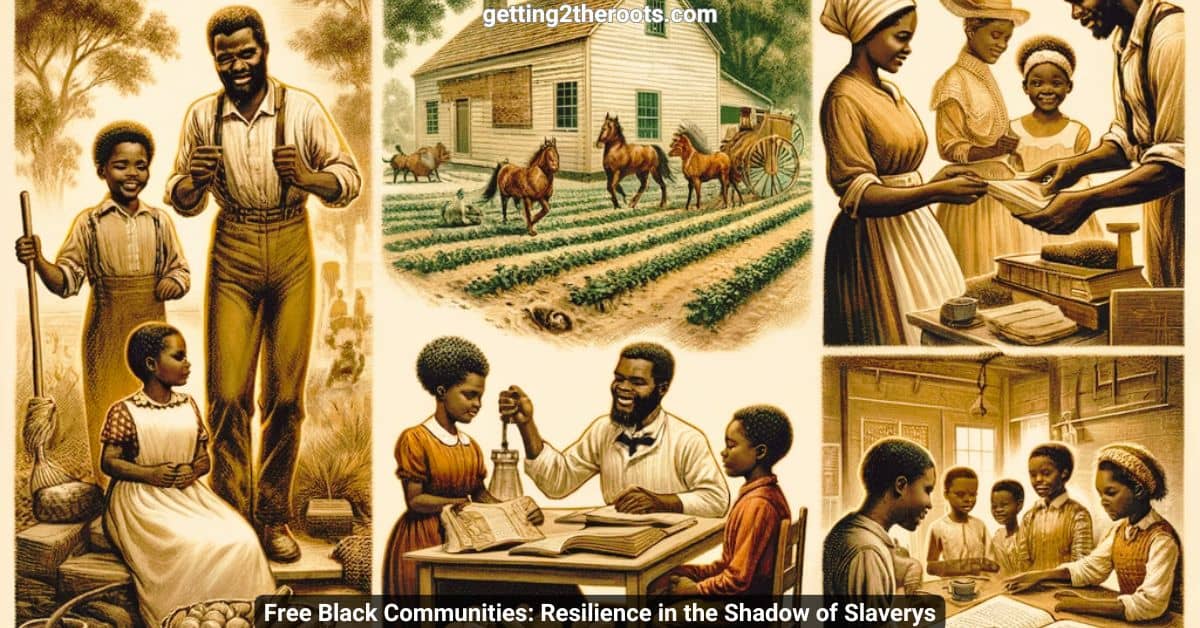 Image of black people representing my article, Free Black Communities Resilience in the Shadow of Slavery.