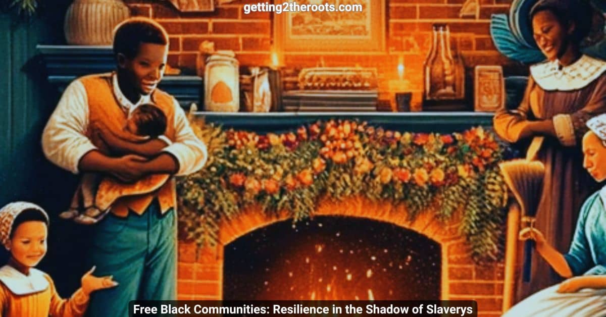 Image of a black family representing my article, Free Black Communities Resilience in the Shadow of Slavery.