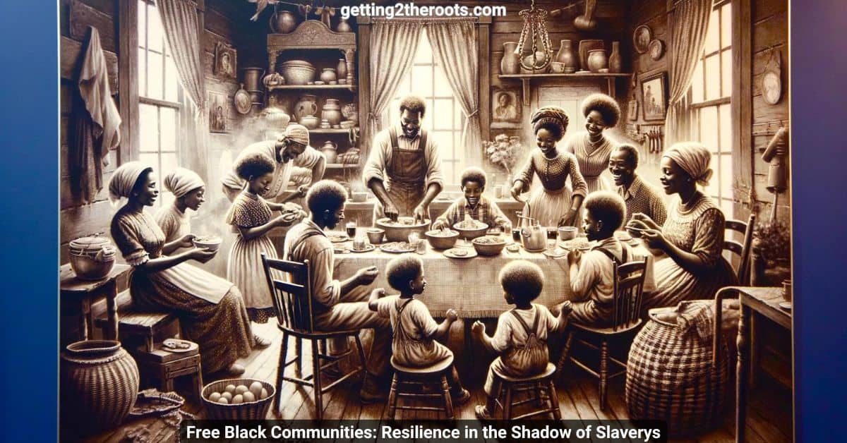 Image of a black family representing my article, Free Black Communities Resilience in the Shadow of Slavery.