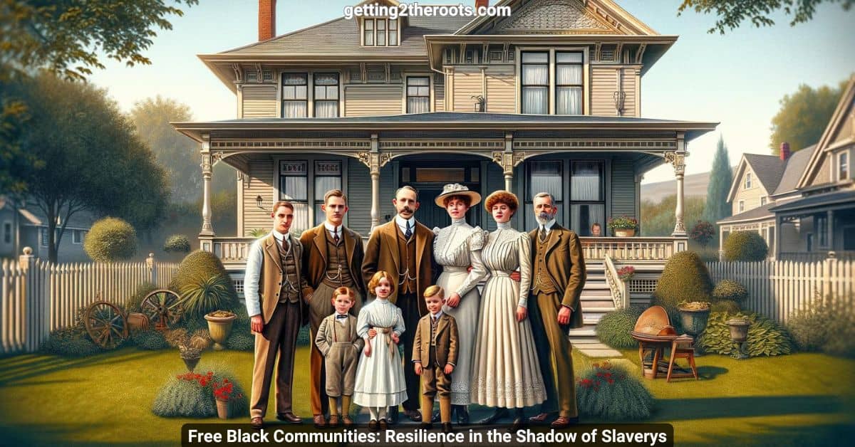 Image of white family representing my article, Free Black Communities Resilience in the Shadow of Slavery.