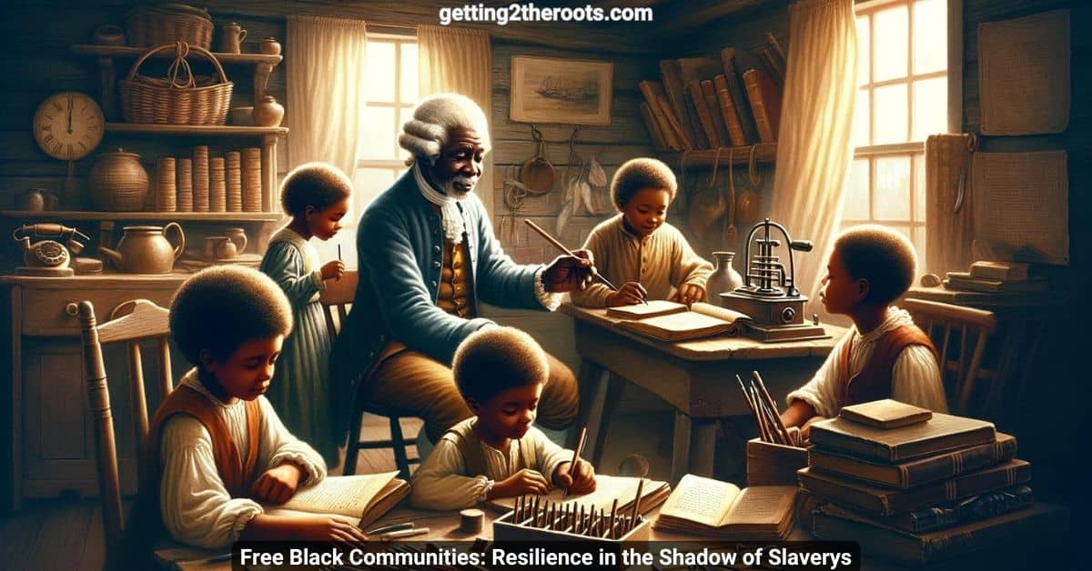 Image of a black family representing my article, Free Black Communities Resilience in the Shadow of Slavery.