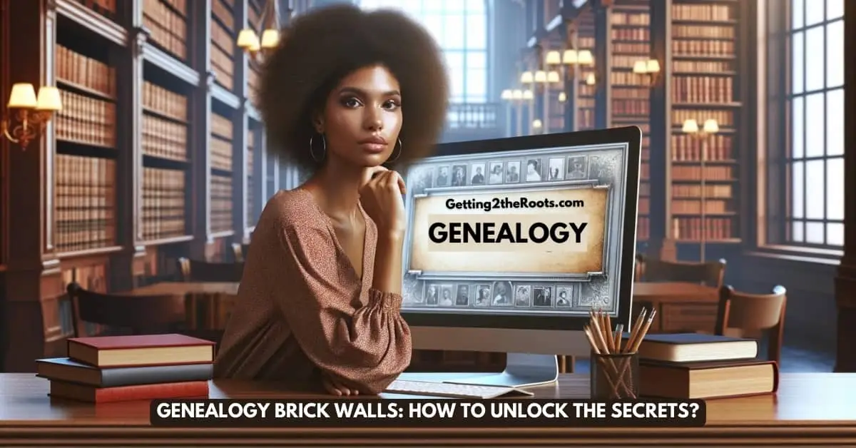 Image of a man sitting in front of a computer representing Genealogy Brick Walls: How To Unlock the Secrets?