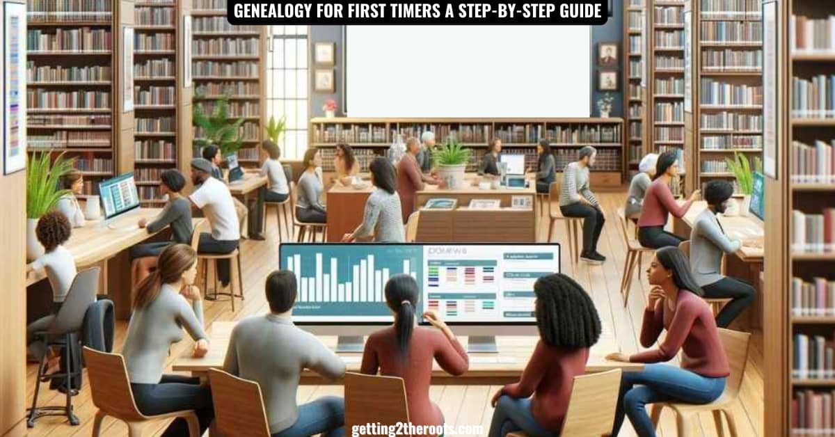 An image of people represents my article, Genealogy for First Timers A Step-by-Step Guide.