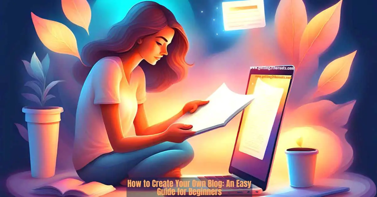 Image of a lady working at her computer was used in my article How to Create Your Own Blog An Easy Guide for Beginners.