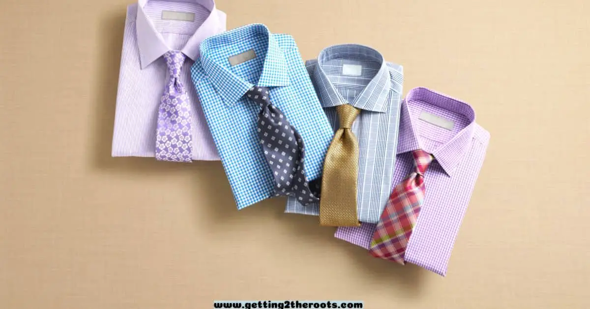 An image of men shirts and neckties was used in my post How to Dress for A Family Reunion | Tips for All Ages.