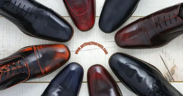 This is an image of men's dress shoes was used in my article How To Dress for A Family Reunion | Tips for All Ages.