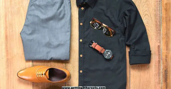 An image of a complete man's outfit including accessories was used in my post How to Dress for A Family Reunion | Tips for All Ages.
