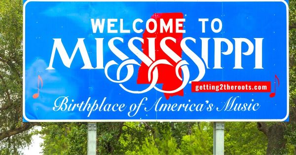 Mississippi Sign used in my article, "The Life Story of Henry and Amanda Creal/Creel, My Great-Grandparents."