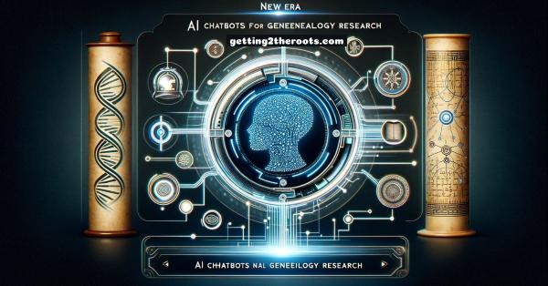 Image Of Genealogy and ChatGPT representing my article New Era AI Chatbots For Genealogy Research.