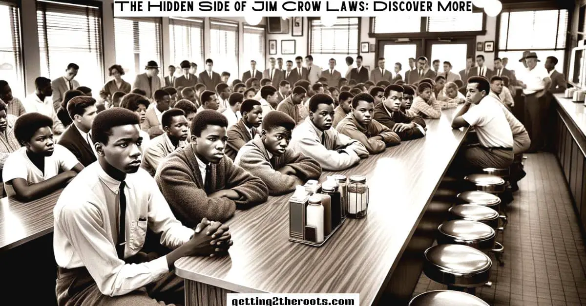 An image depicting the fight against racial segregation and discrimination during the Jim Crow Laws era.
