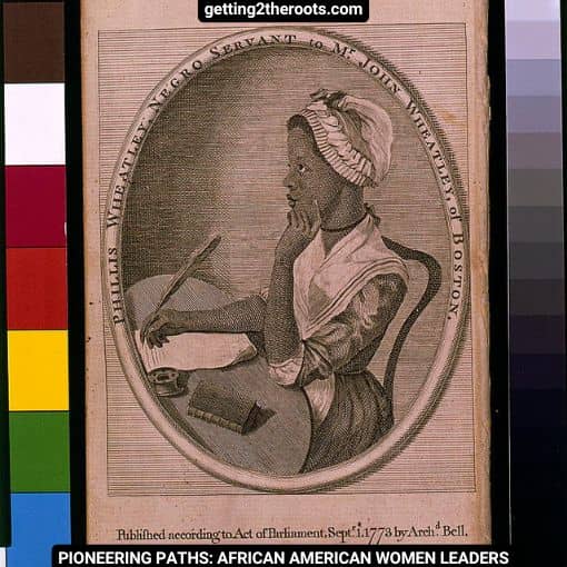 Image of Phillis Wheatley used in my article, Pioneering Paths African American Women Leaders.