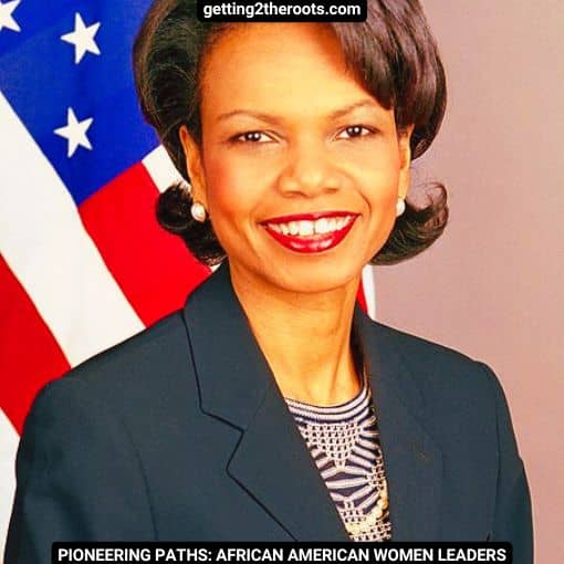 Image of Condoleezza Rice used in my article, Pioneering Paths: African American Women Leaders.