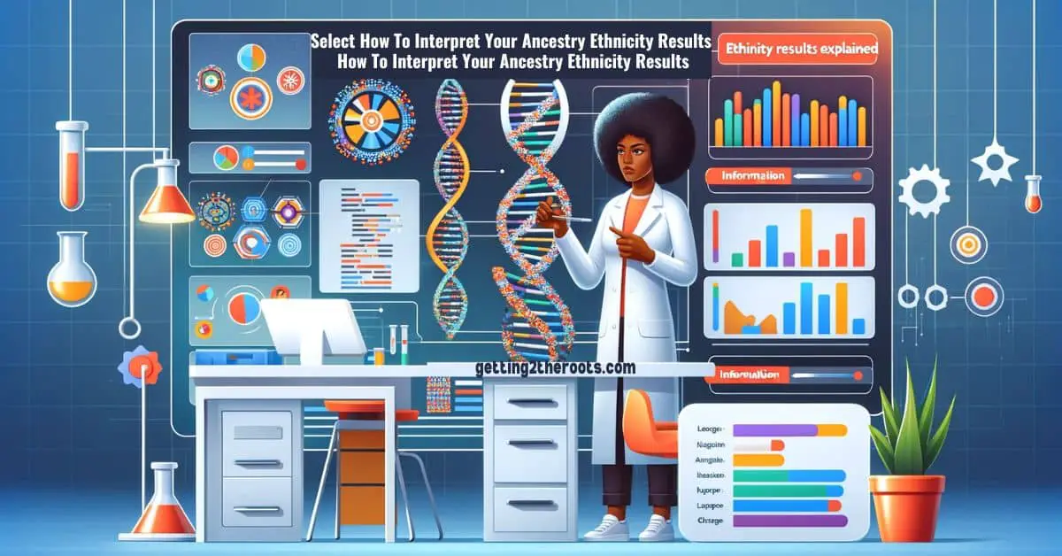 This is an image of a black female working with DNA representing Ancestry Ethnicity Results.