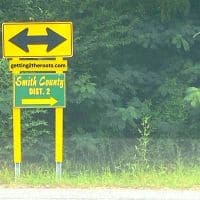 Smith County Mississippi Sign used in my article The life story of Henry Creal/Creel, My Great-Grandfather