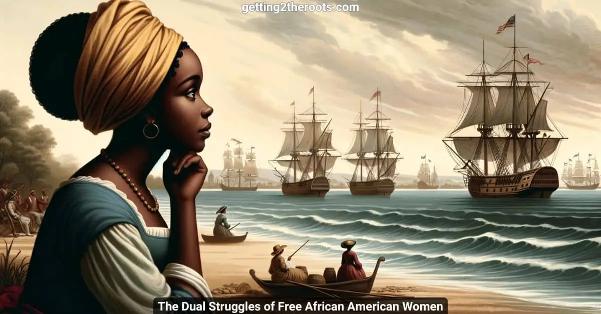 Image of a black woman representing my article, The Dual Struggles of Free African American Women.