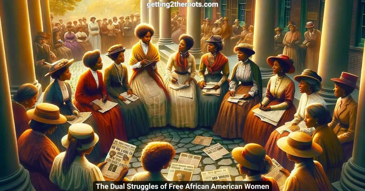 Image of a black woman representing my article, The Dual Struggles of Free African American Women.