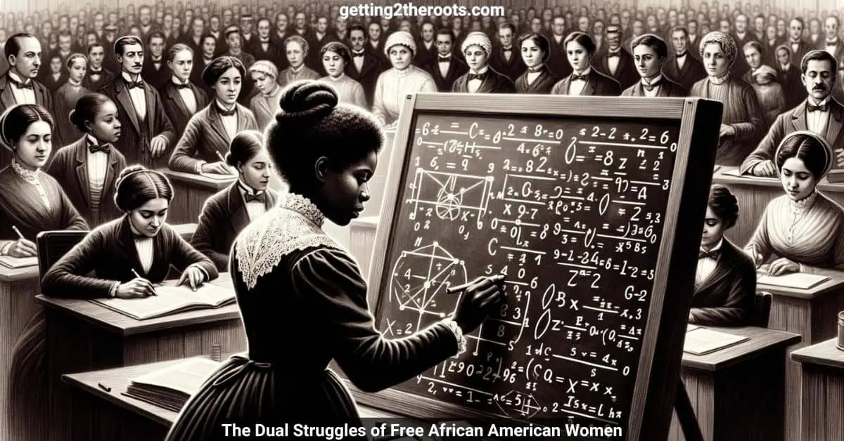 Image of a black woman representing my article, The Dual Struggles of Free African American Women.