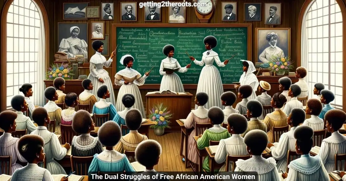 Image of a black woman representing my article, The Dual Struggles of Free African American Women.