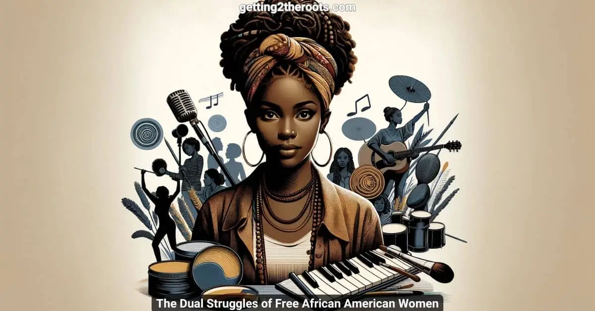 Image of a black woman representing my article, The Dual Struggles of Free African American Women.