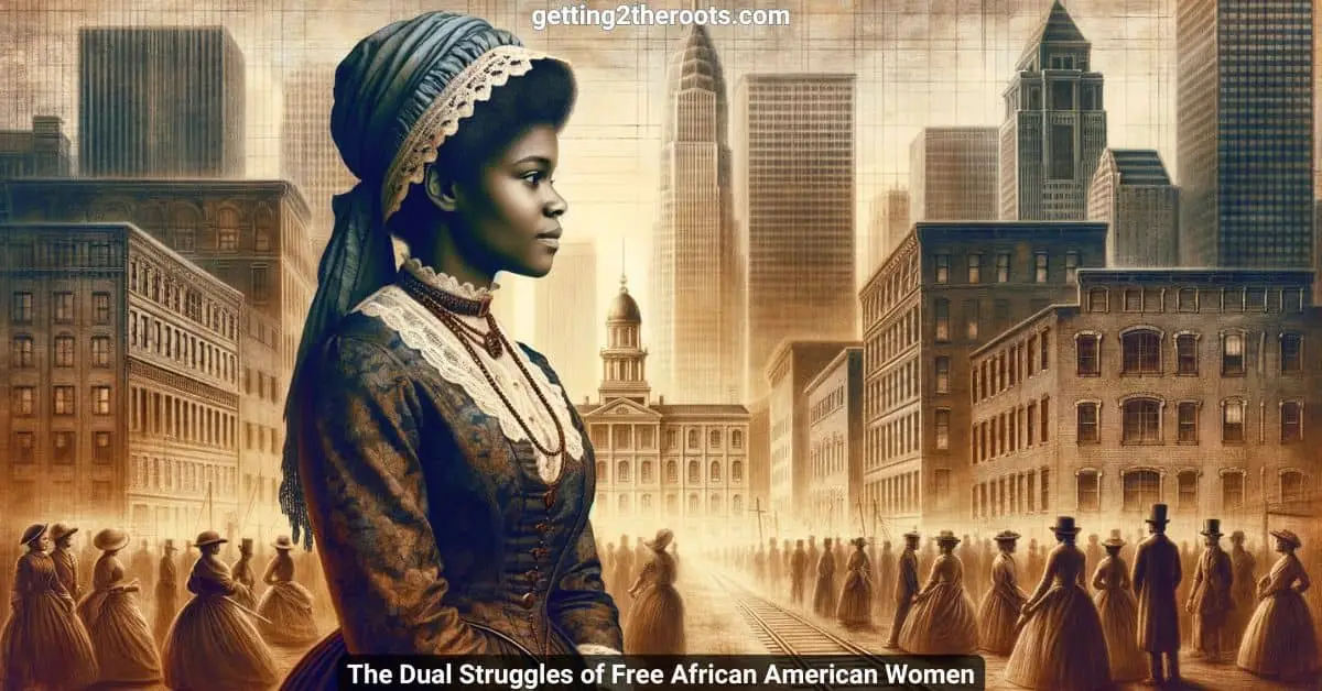 Image of a black woman representing my article, The Dual Struggles of Free African American Women.