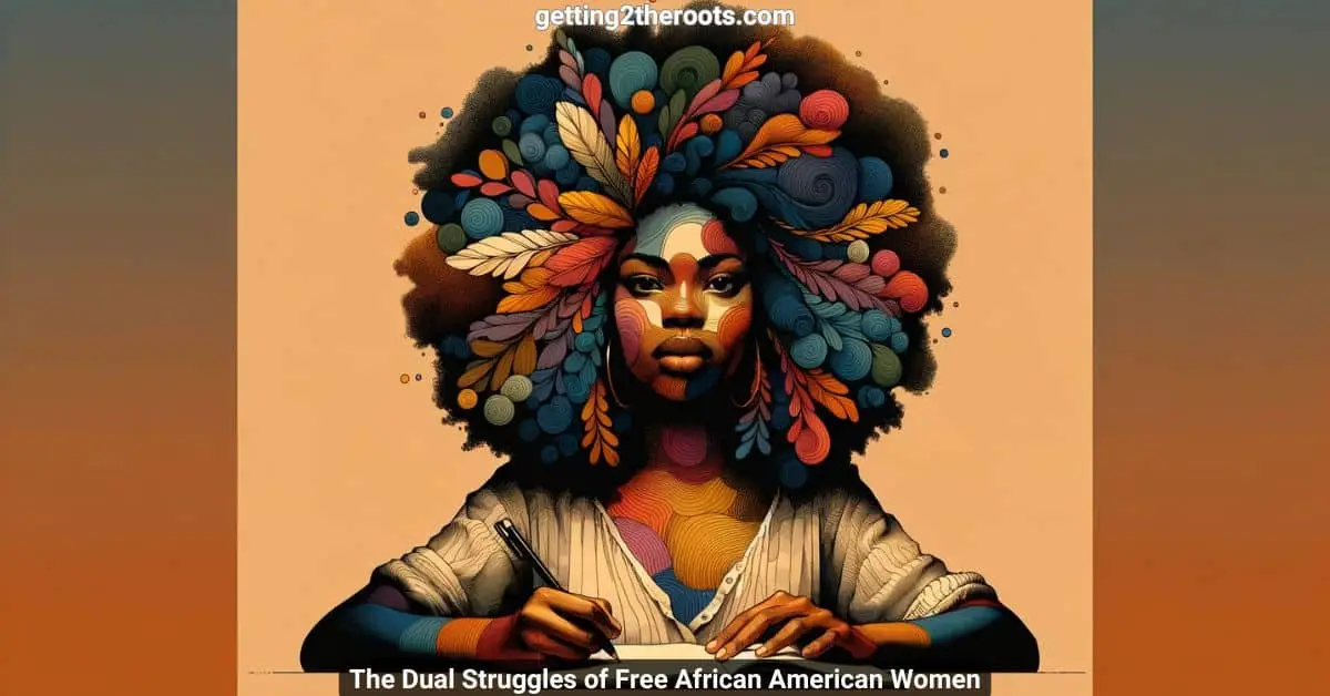 Image of a black woman representing my article, The Dual Struggles of Free African American Women.