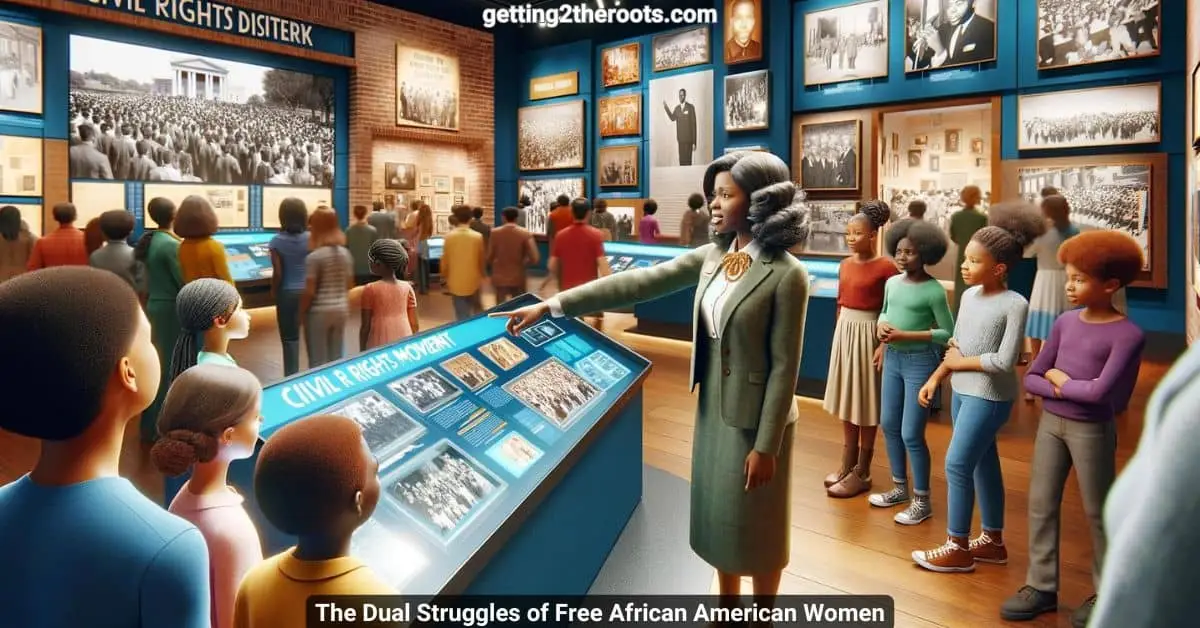 Image of a black woman representing my article, The Dual Struggles of Free African American Women.