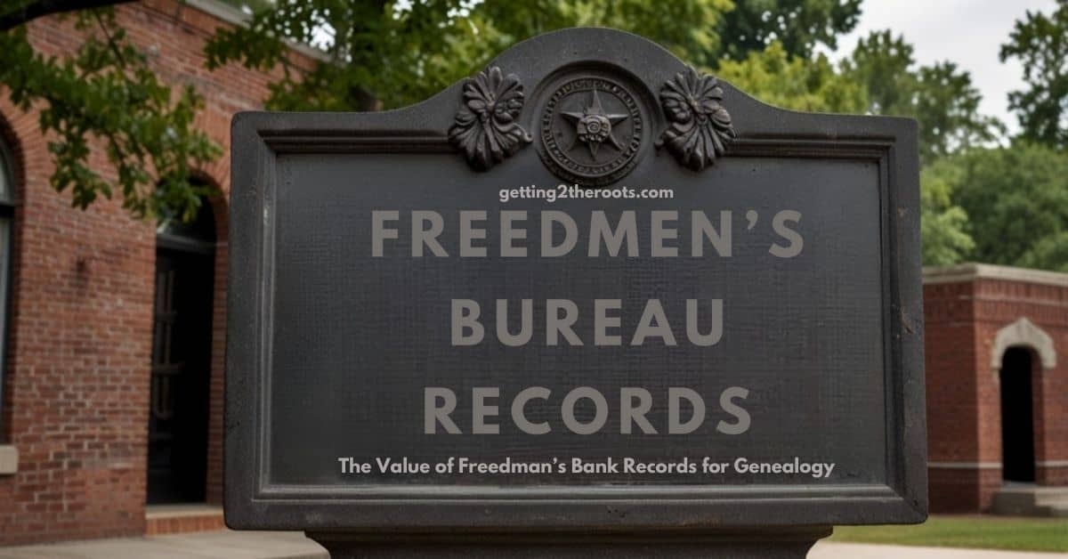 This image represents my article the Freedman's Bank Records.