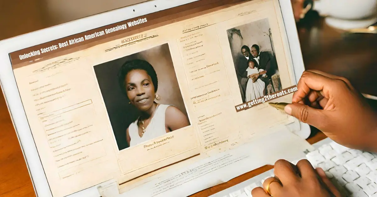Image of a computer screen of a black lady used in my article, Unlocking Secrets Best African American Genealogy Websites.