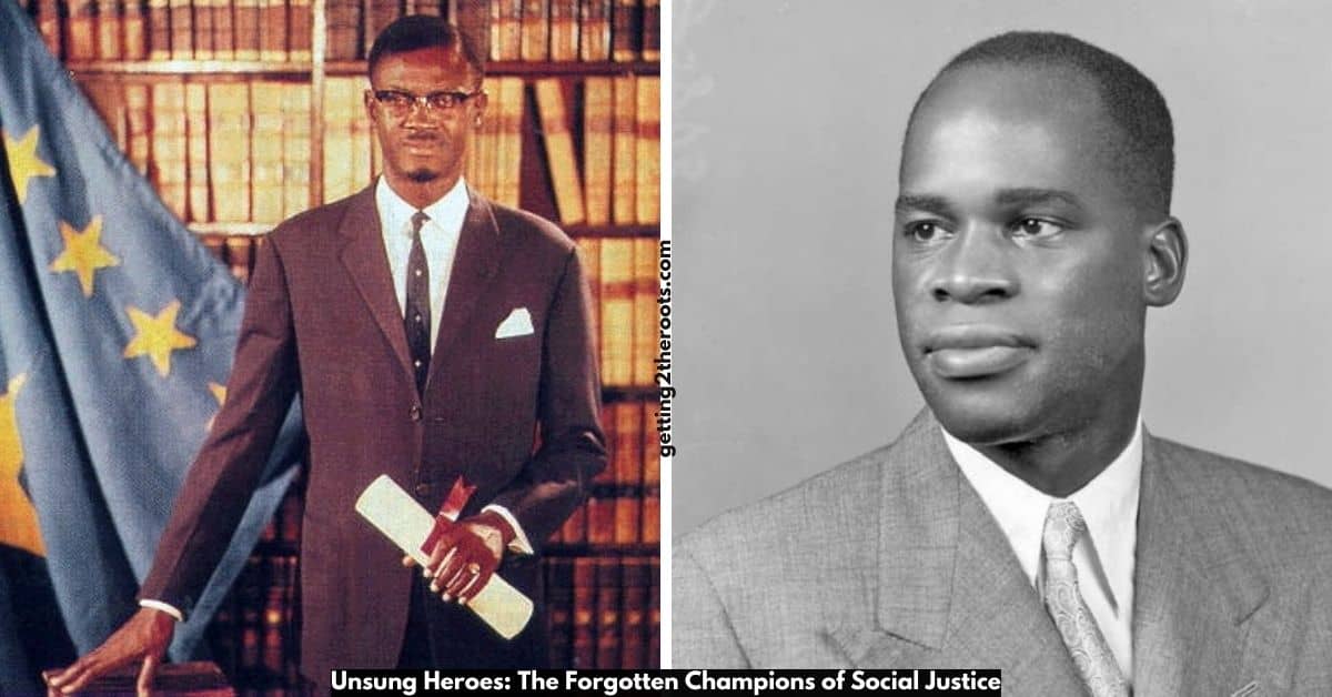 Image of Eduardo Mondlane and Patrice Lumumba, representing Unsung Heroes.