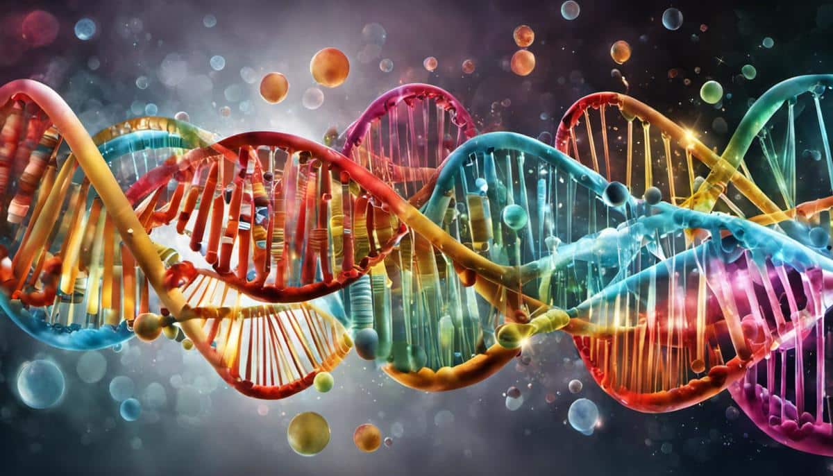 An image depicting the interplay of DNA determination and Parental DNA Inheritance The Rich Tapestry of Parental DNA Inheritance, showcasing the complexity and interconnectedness.