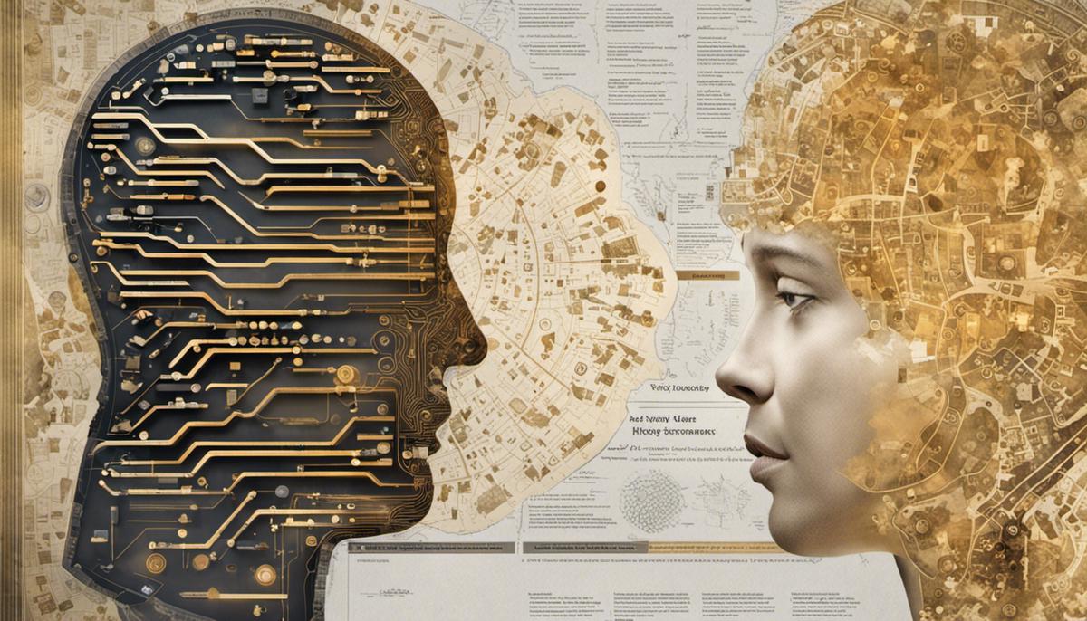 Image showing the synergy between AI and genealogy, emphasizing the transformation in research and understanding representing New Era: AI Chatbots For Genealogy Research.