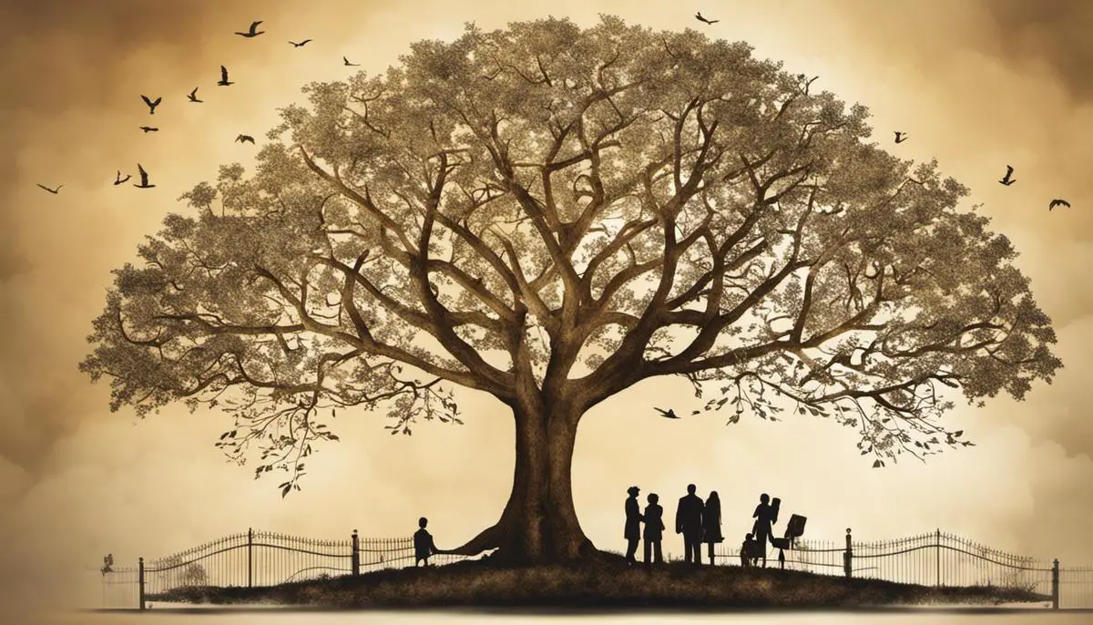 An image of a tree and people figures used in my post How to Build Your Family Tree For Beginners.