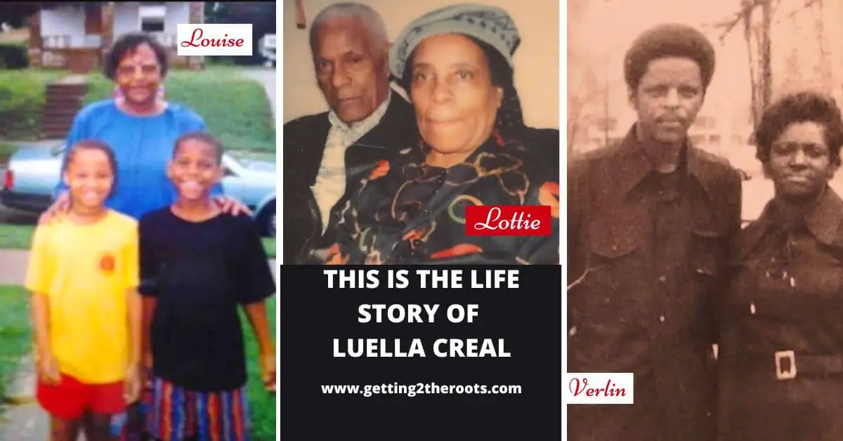 A photo of Luella's descendants was used in my article "The Life Story of My Great Aunt, Luella Creal."